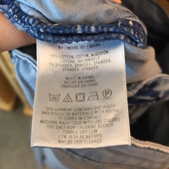 Anthropologie Slim Chino Pants Blue Size 27 - Picture 10 of 11